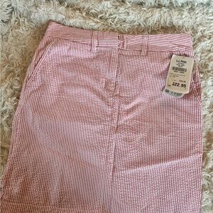 L.L. Bean Pink Striped Skirt